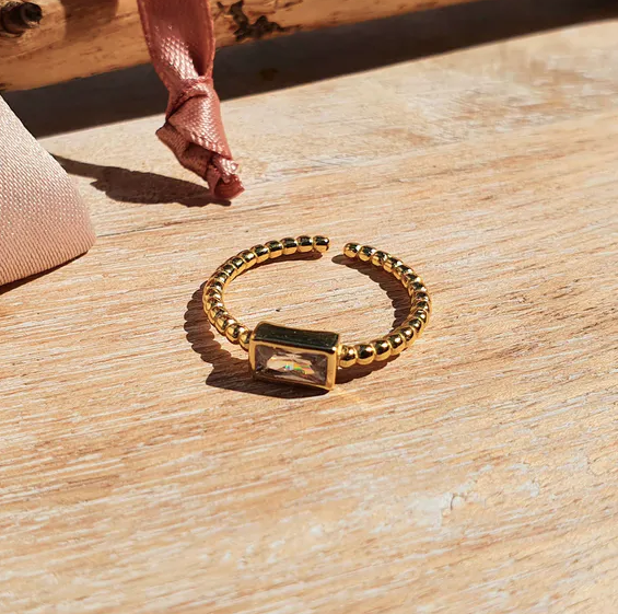 Gold vermeil delicate ring