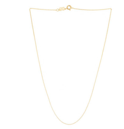 Gold-plated curb diamanté chain - 42 cm