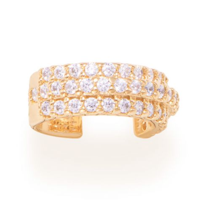 Gold plated your way ear cuff