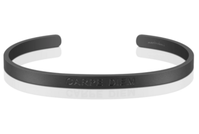CARPE DIEM - Stainless steel mantra bold bracelet