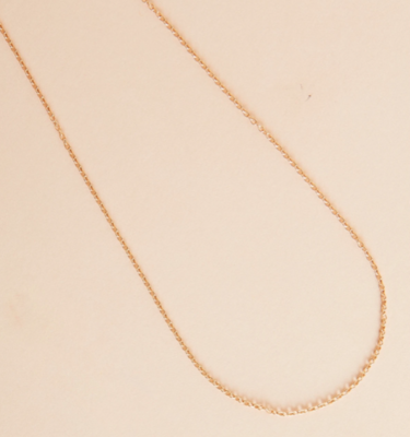 Gold plated classic chain - 45 cm