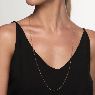 Gold plated cable chain - 80 cm