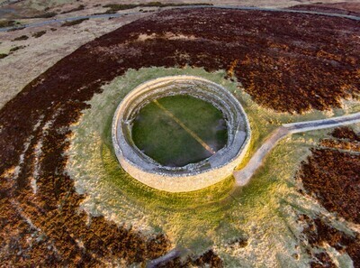 Spring Equinox at the Grianan of Aileach in Burt, Inishowen, County Donegal.