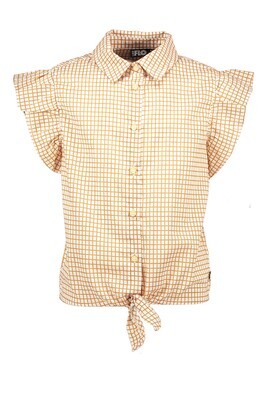 Flo girls knotted woven ss blouse