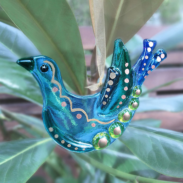 Glass Bird Hanging