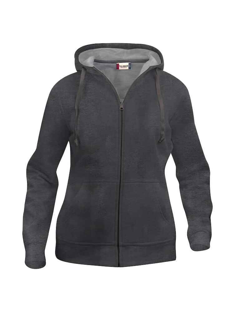 Basic Full Zip Ladies, FARGE: Anthracite Melange, STØRRELSE: L