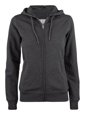 Premium OC Hoody FZ Ladies, FARGE: Anthracite Melange, STØRRELSE: L