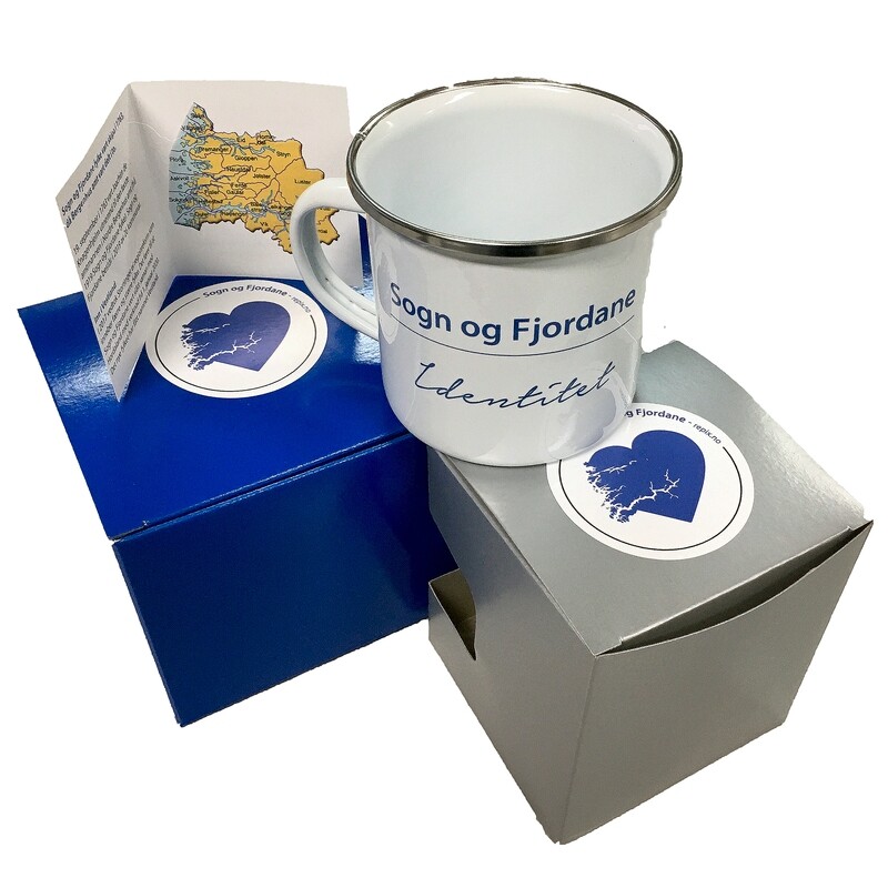 Sogn og Fjordane Kopp Emaljert