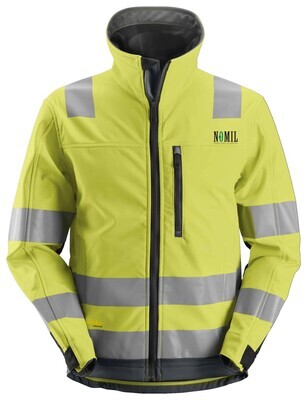 High-Vis Softshelljakke, Klasse 3, FARGE: 6658 - High Visibility Yellow - Steel Grey (1), STØRRELSE: STR: XS