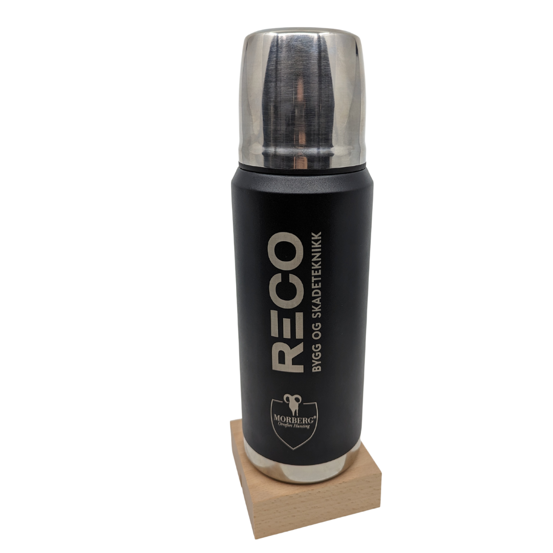 Thermos med lasergravert logo