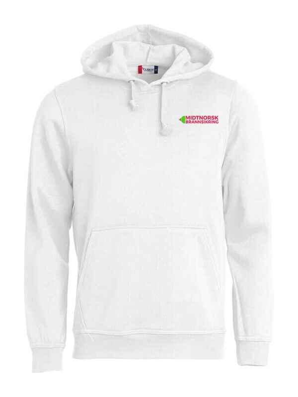 Basic Hoody, FARGE: White, STØRRELSE: 4XL