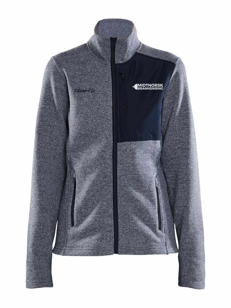 Adv Explore Heavy Fleece Jacket W, FARGE: Flow / Blaze, STØRRELSE: XL