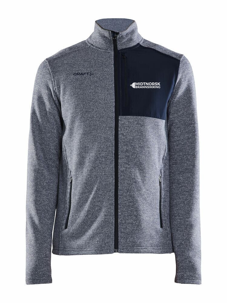 Adv Explore Heavy Fleece Jacket M, FARGE: Flow / Blaze, STØRRELSE: S
