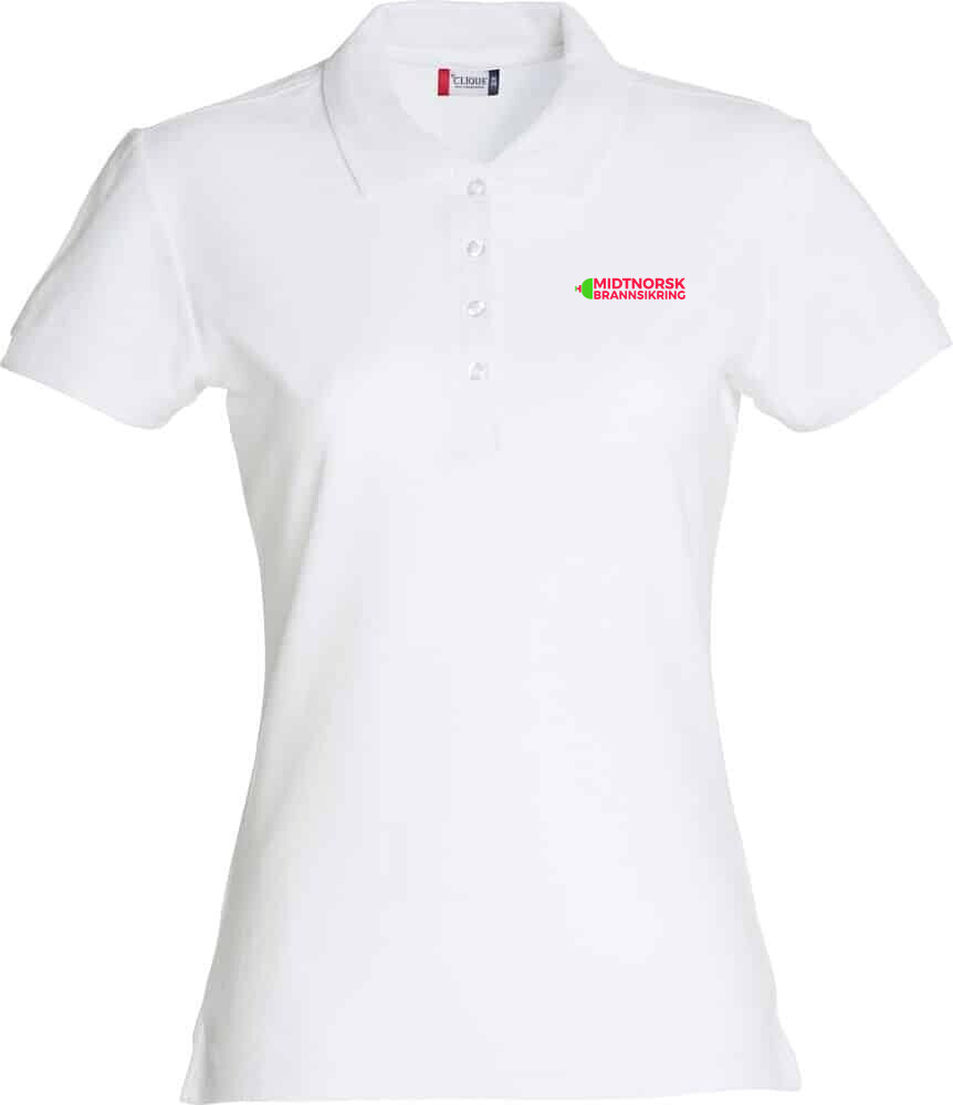 Basic Polo Ladies, FARGE: White, STØRRELSE: XS