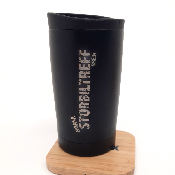 Thermokopp med lasergravert logo Thermokopp med lasergravert logo