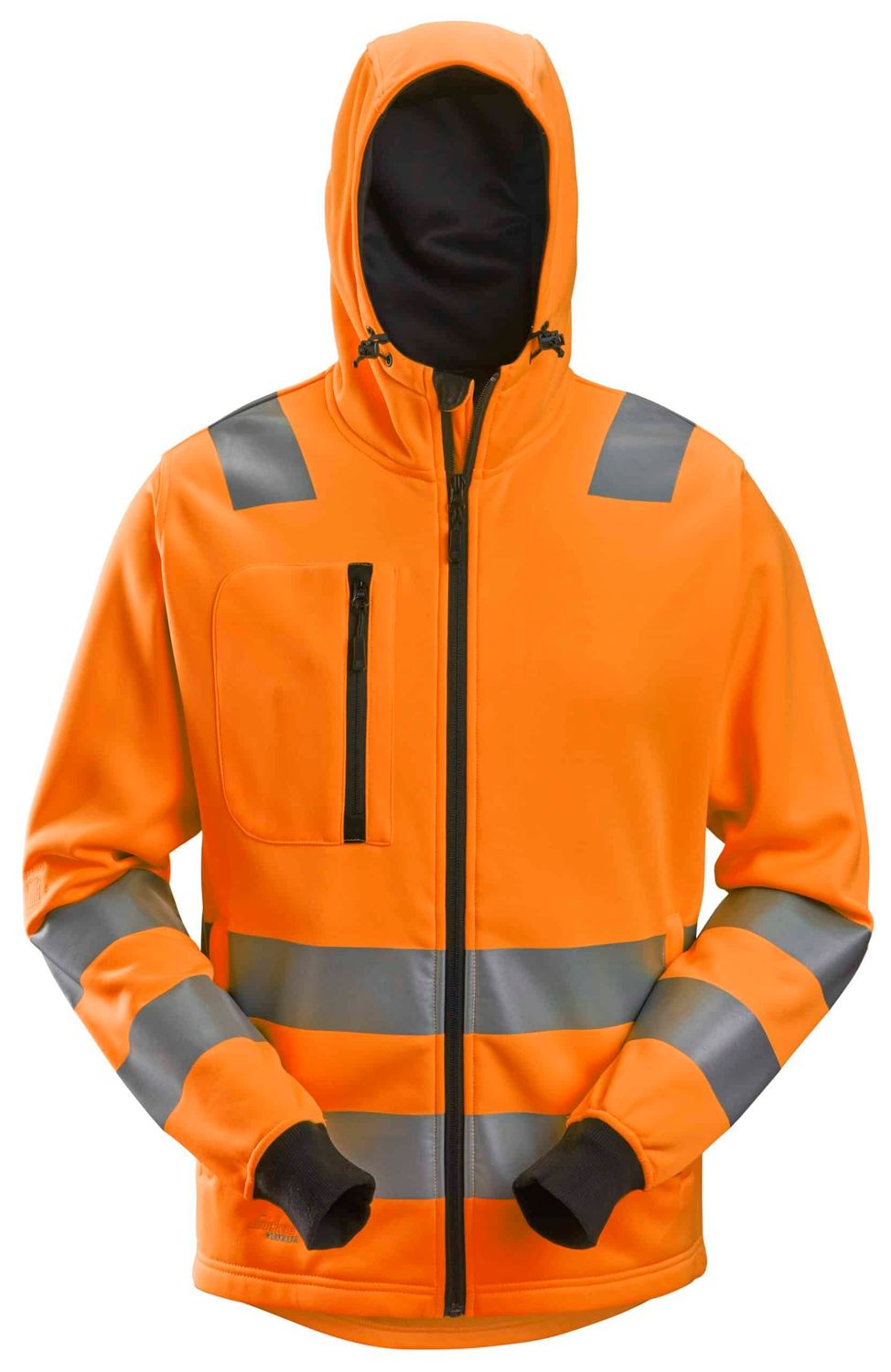 AllroundWork, High-Vis Jakke med hette, Klasse 2/3