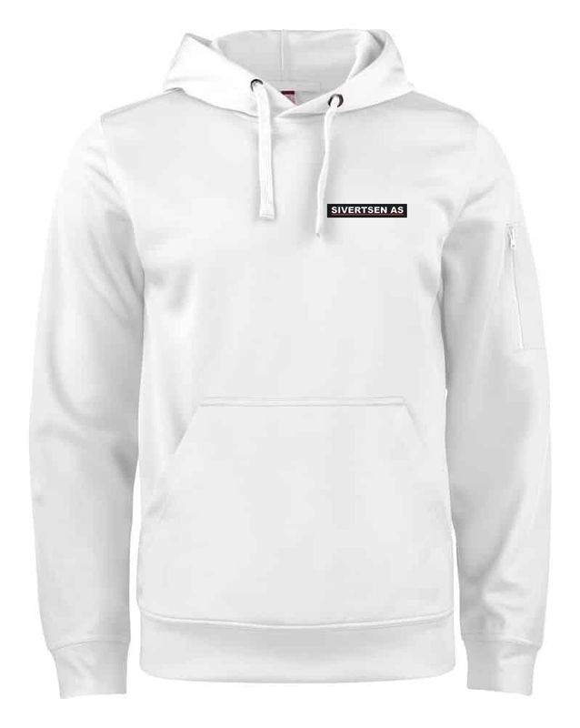 Basic Active Hoody, FARGE: White, STØRRELSE: 4XL