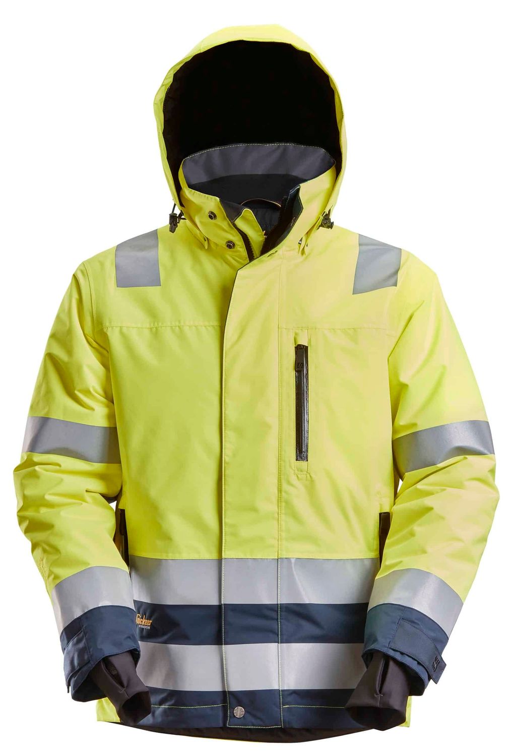 High-Vis vanntett 37.5® vinterjakke, Klasse 3, FARGE: 6695 - High Visibility Yellow - Navy (1), STØRRELSE: Gul/blå STR: L