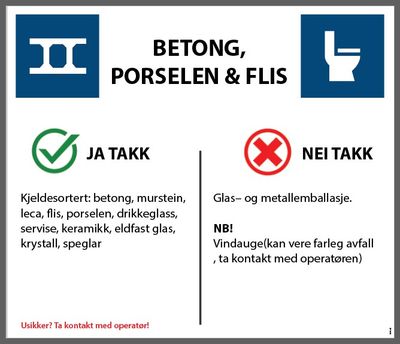 Aluskilt BETONG PORSELEN FLIS 600x700mm