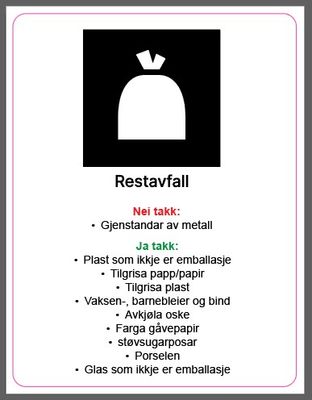 INNSIDE LOKK RESTAVFALL