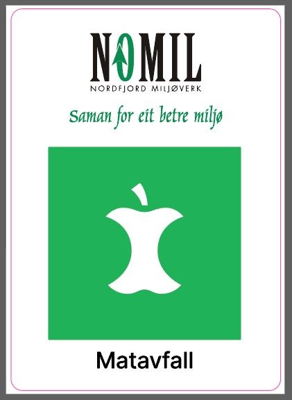 FRONTMERKE MATAVFALL