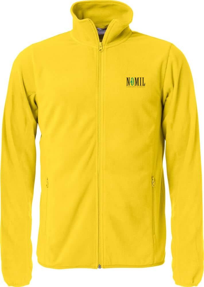 Basic Micro Fleece Jacket, FARGE: Yellow, STØRRELSE: XS
