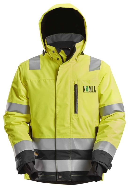 High-Vis vanntett 37.5® vinterjakke, Klasse 3, FARGE: 6604 - High Visibility Yellow - Black (1), STØRRELSE: STR: XS