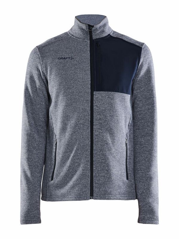 Adv Explore Heavy Fleece Jacket M, FARGE: Flow / Blaze, STØRRELSE: S