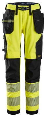 High-Vis Stretchbukse med hylsterlommer, Klasse 2