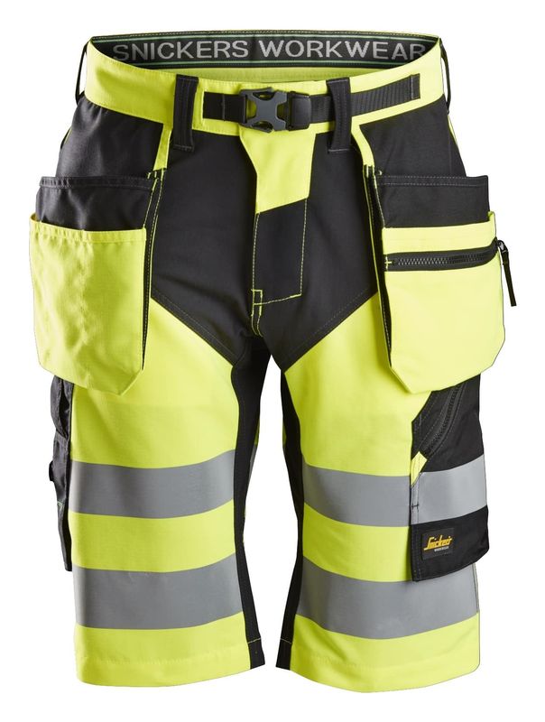 High-Vis Shorts med hylsterlommer, Klasse 1 High-Vis Shorts med hylsterlommer, Klasse 1