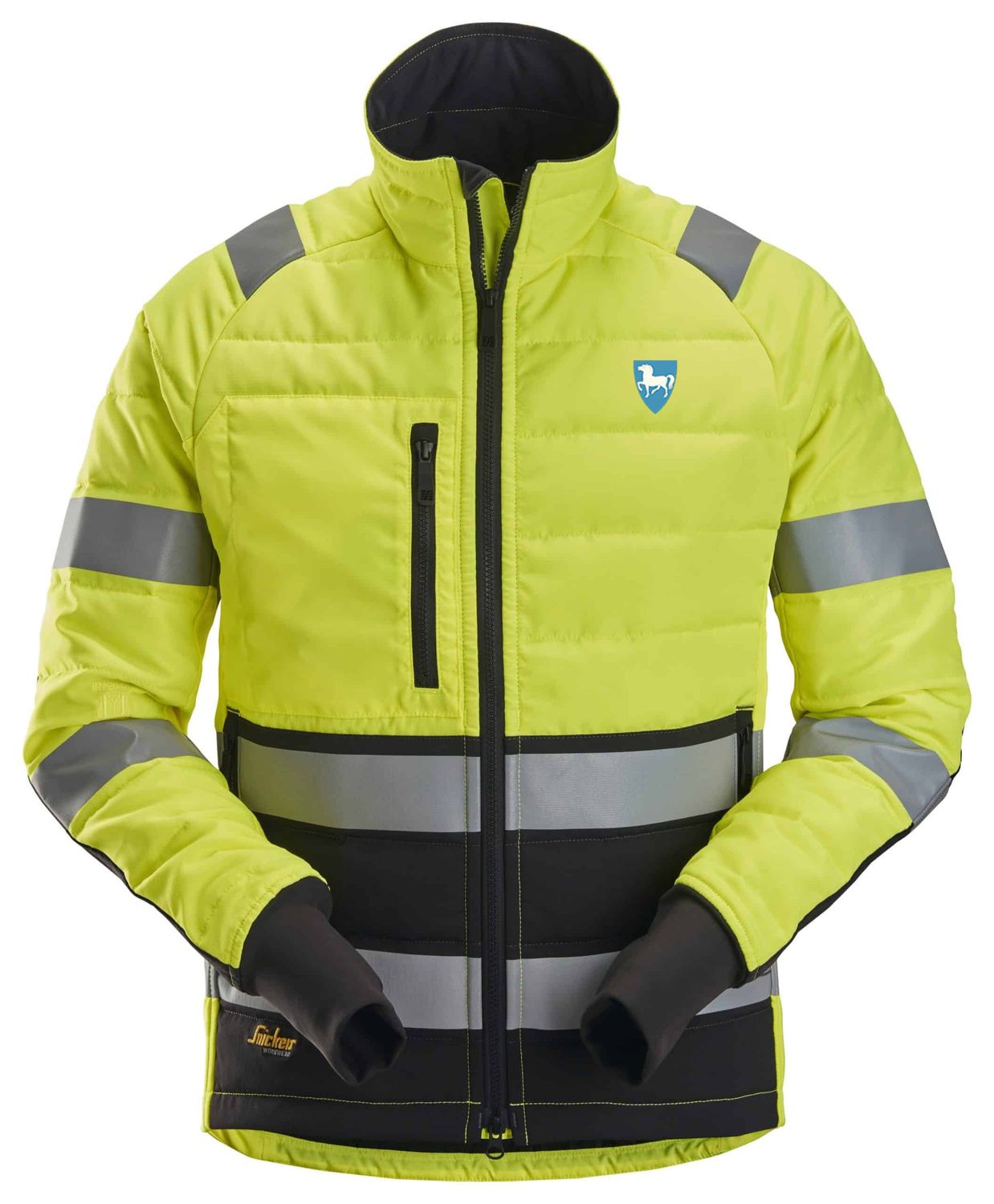 High-Vis Jakke lett fôret, klasse 2, FARGE: 6604 - High Visibility Yellow - Black (1), STØRRELSE: STR: XS
