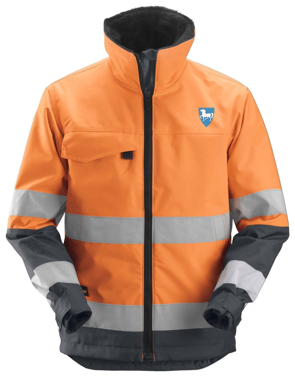 High-Vis Vinterjakke core , Klasse 3, FARGE: 5558 - High Visibility Orange - Steel Grey (1), STØRRELSE: CORE STR: XS