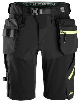 FlexiWork, Softshell Stretchshorts+ med hylsterlommer FlexiWork, Softshell Stretchshorts+ med hylsterlommer