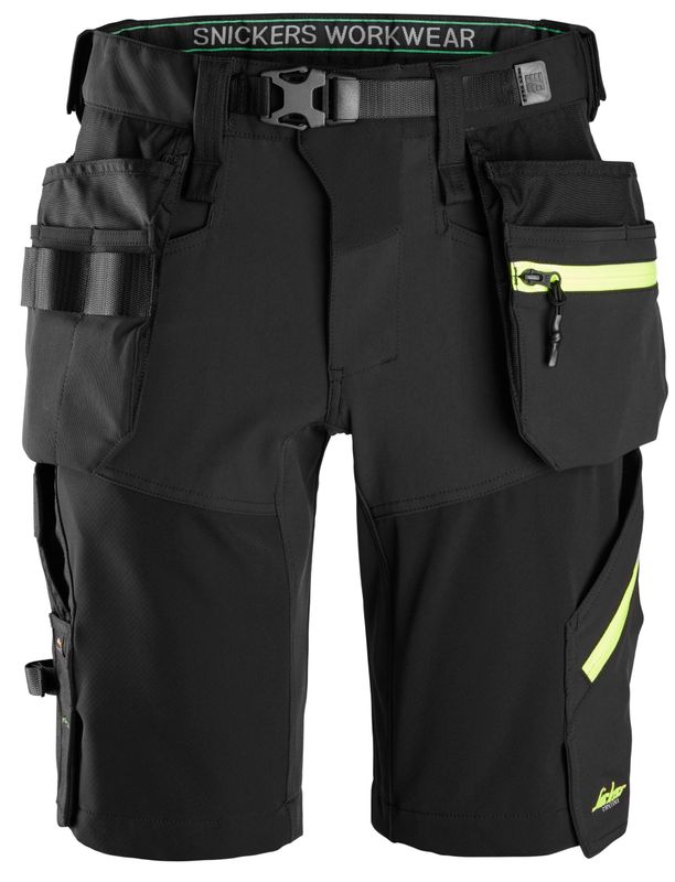 FlexiWork, Softshell Stretchshorts+ med hylsterlommer FlexiWork, Softshell Stretchshorts+ med hylsterlommer