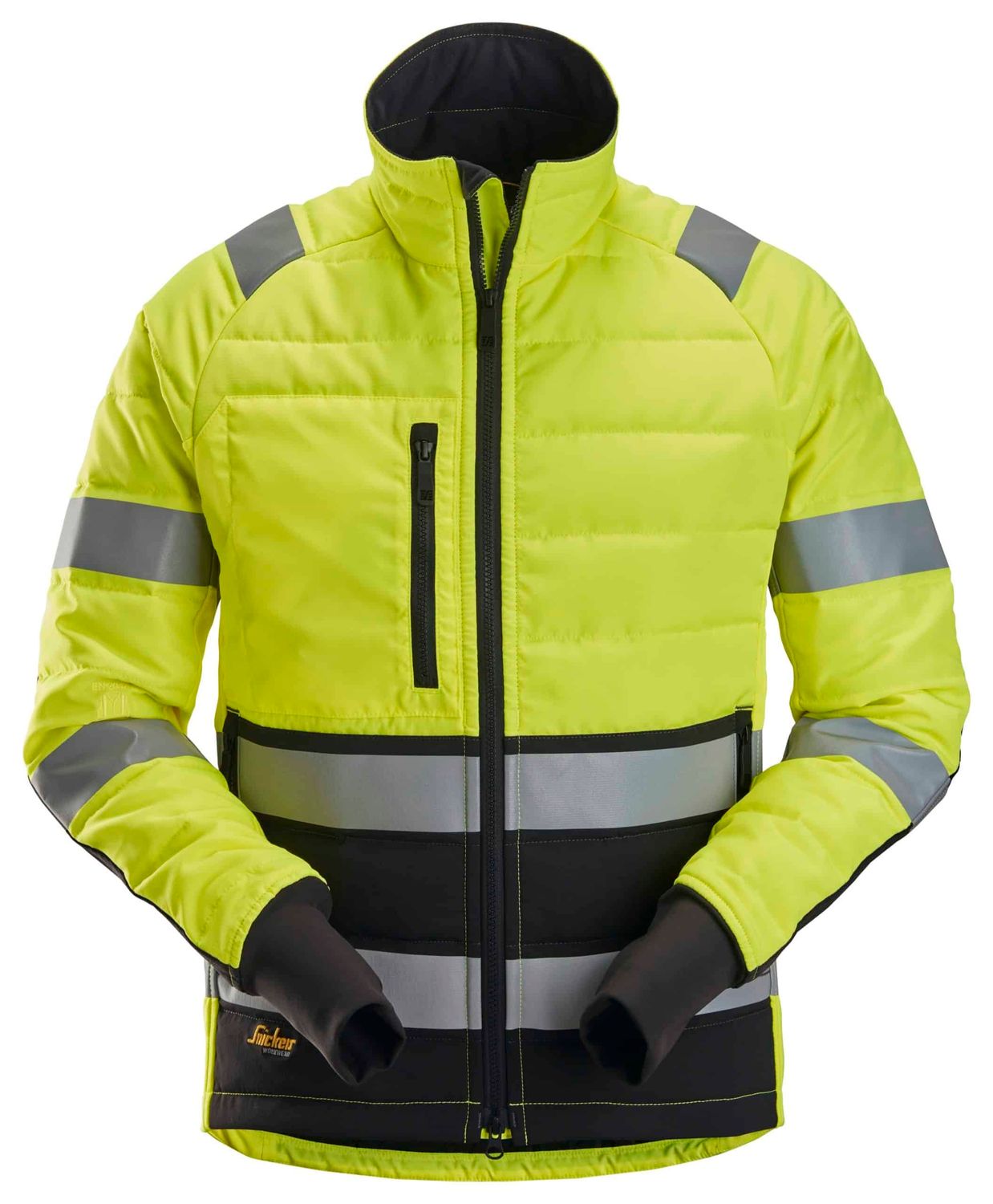 High-Vis Jakke lett fôret, klasse 2, FARGE: 6604 - High Visibility Yellow - Black (1), STØRRELSE: STR: L