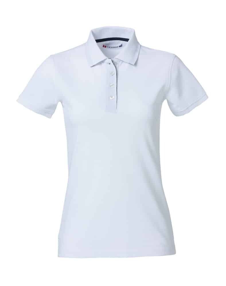Heavy Premium Polo Ladies, FARGE: White, STØRRELSE: S