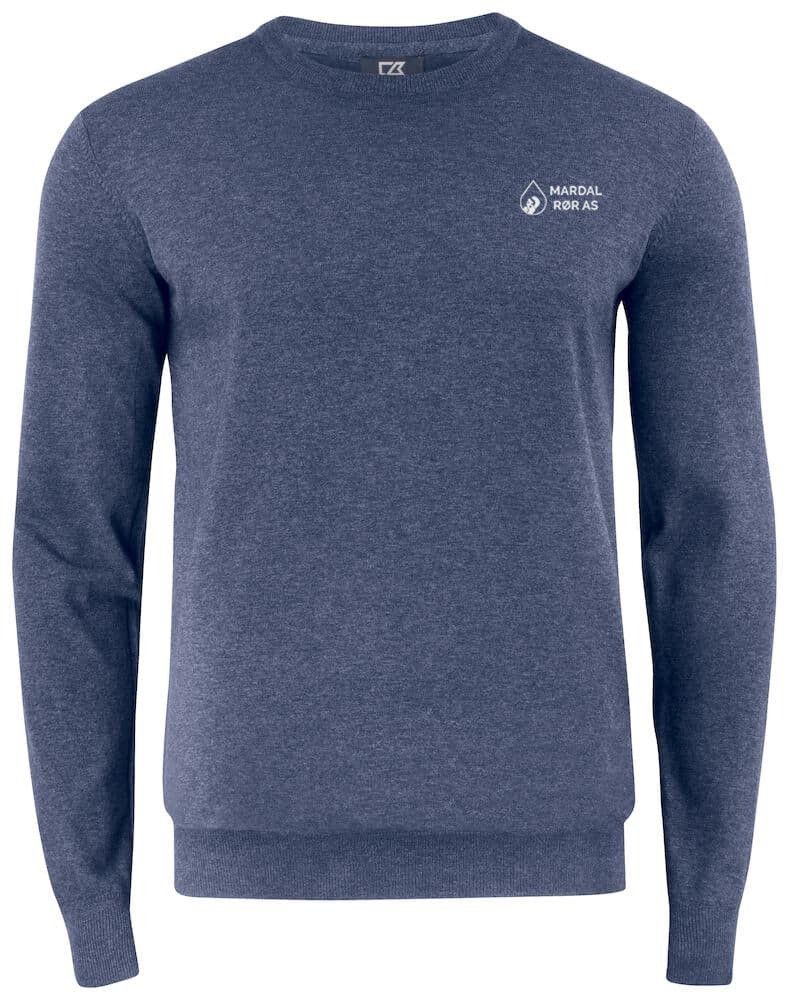 Oakville Crewneck Men, FARGE: Navy Melange, STØRRELSE: 4XL