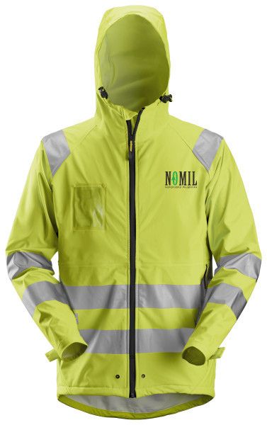 High-Vis PU-regnjakke, Klasse 3 High-Vis PU-regnjakke, Klasse 3