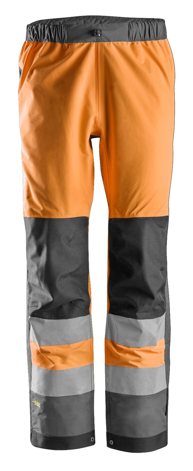 6530 High-Vis Vanntett skallbukse, Klasse 2, FARGE: 5558 - High Visibility Orange\Steel Grey, STØRRELSE: STR: XS