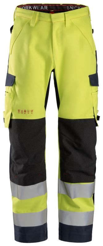 6563 ProtecWork, Flammehemmende vanntett skallbukse, Klasse 2