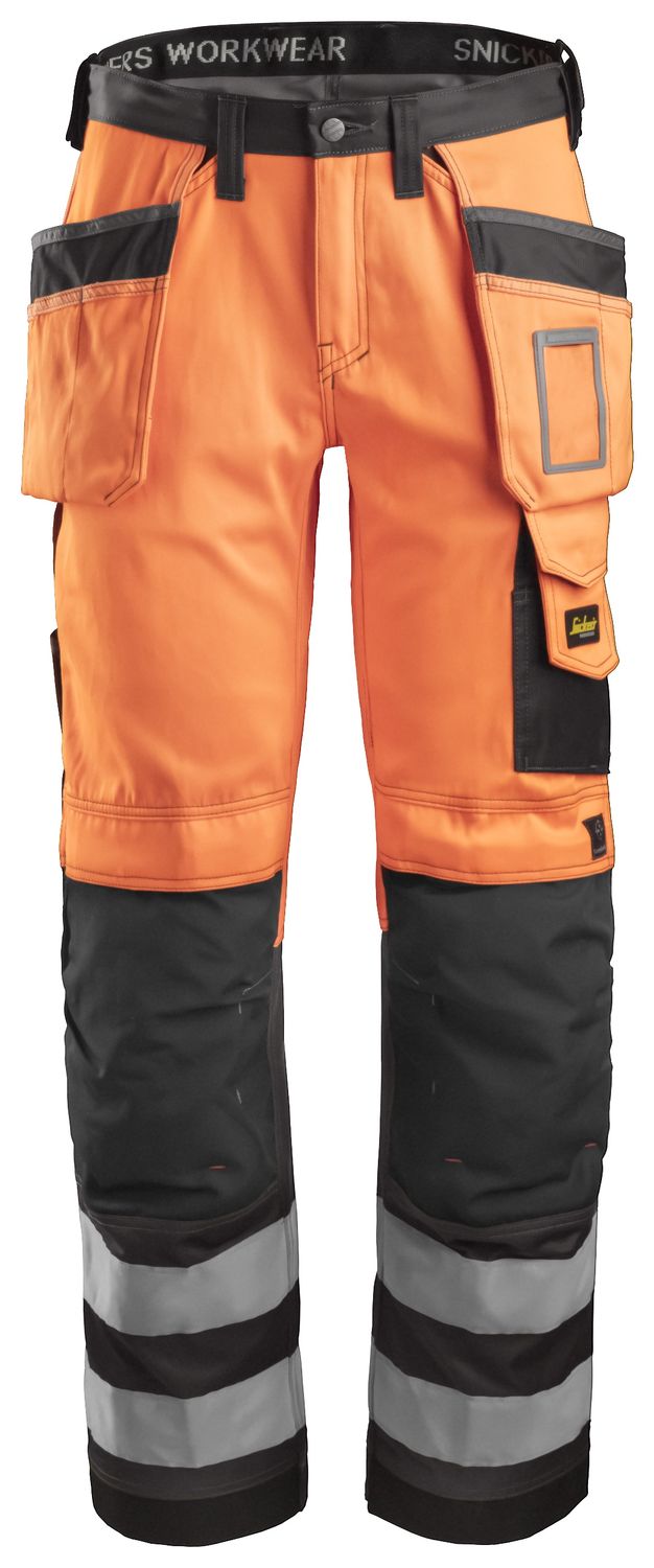 3233 High-Vis Arbeidsbukse med hylsterlommer, Klasse 2 3233 High-Vis Arbeidsbukse med hylsterlommer, Klasse 2
