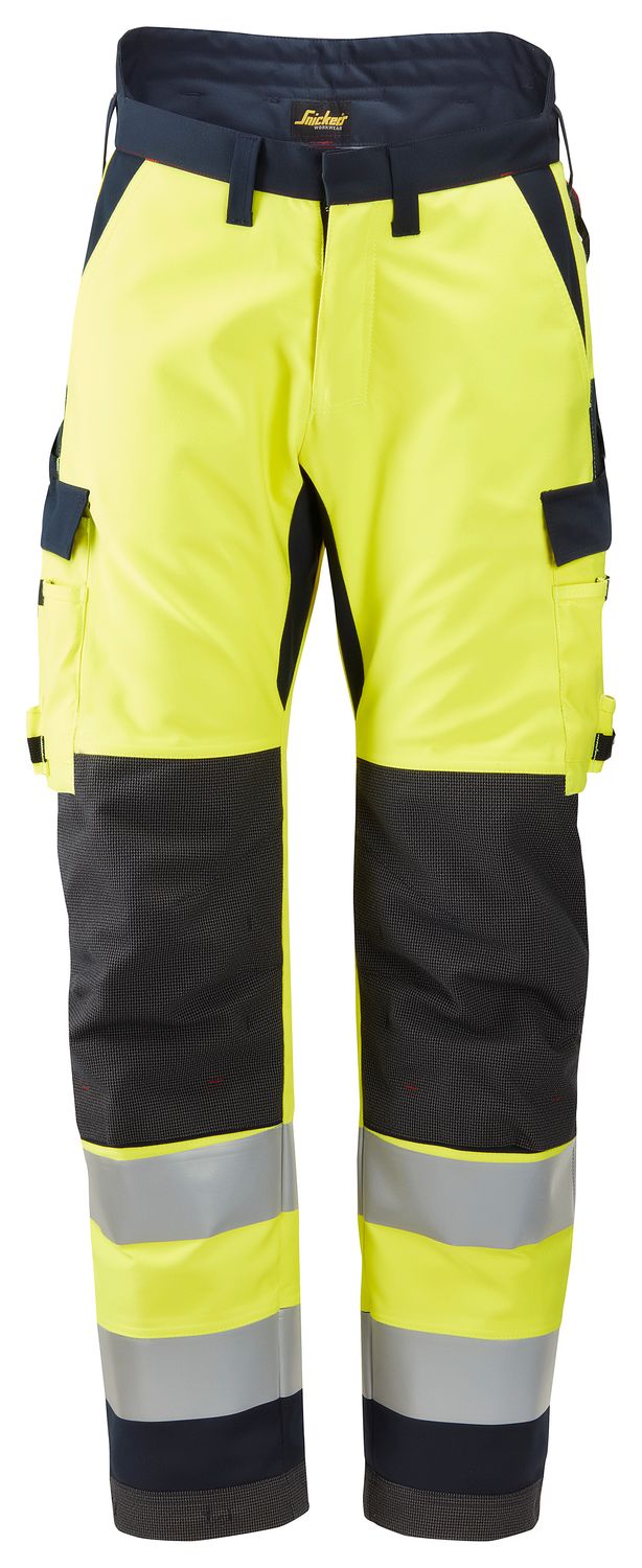 6663 ProtecWork, Flammehemmende Vinterbukse, Klasse 2, FARGE: 6695 - High Visibility Yellow\Navy, STØRRELSE: GUL/BLÅ STR: 044