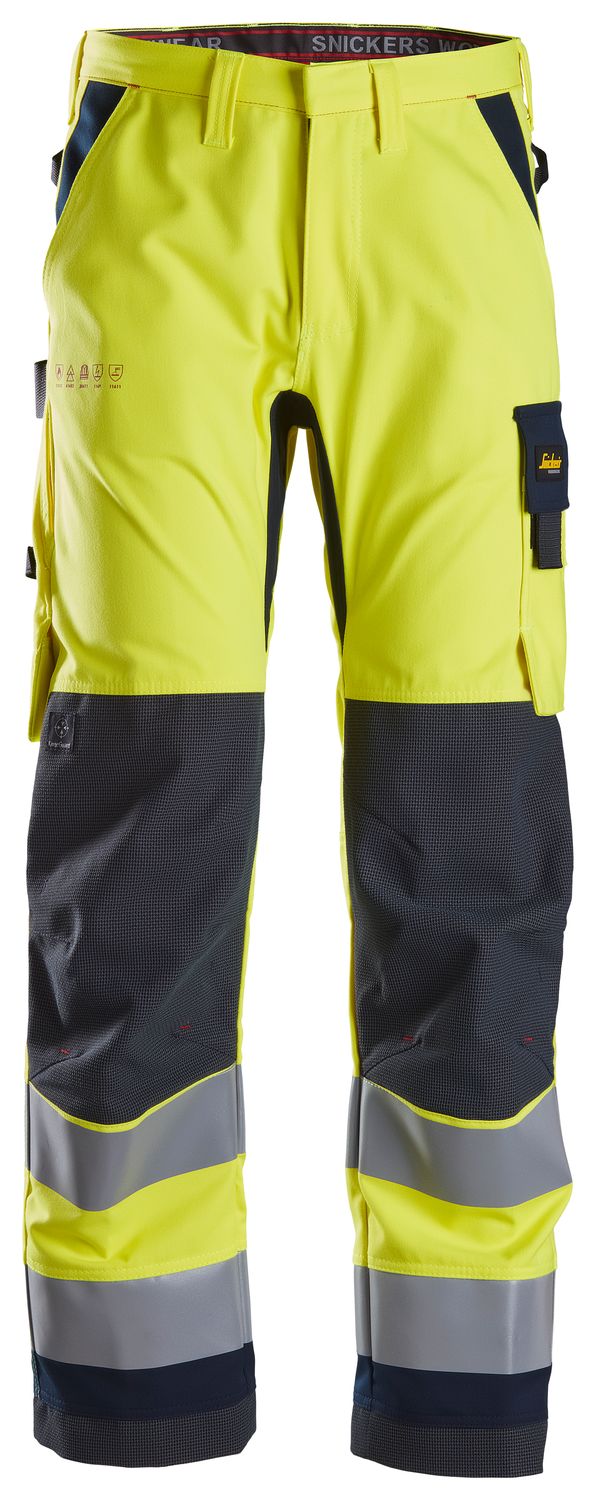 6360 ProtecWork, Flammehemmende Arbeidsbukse, Klasse 2, FARGE: 6695 - High Visibility Yellow\Navy, STØRRELSE: STR:044