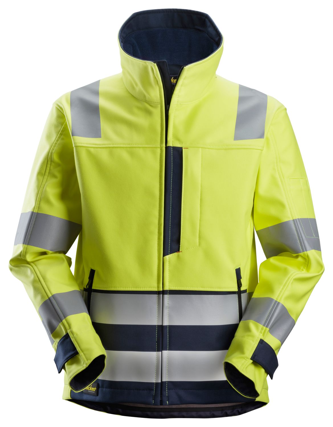 1260 ProtecWork, Flammehemmende Softshelljakke, Klasse 3, FARGE: 6695 - High Visibility Yellow\Navy, STØRRELSE: STR: XS STANDARD