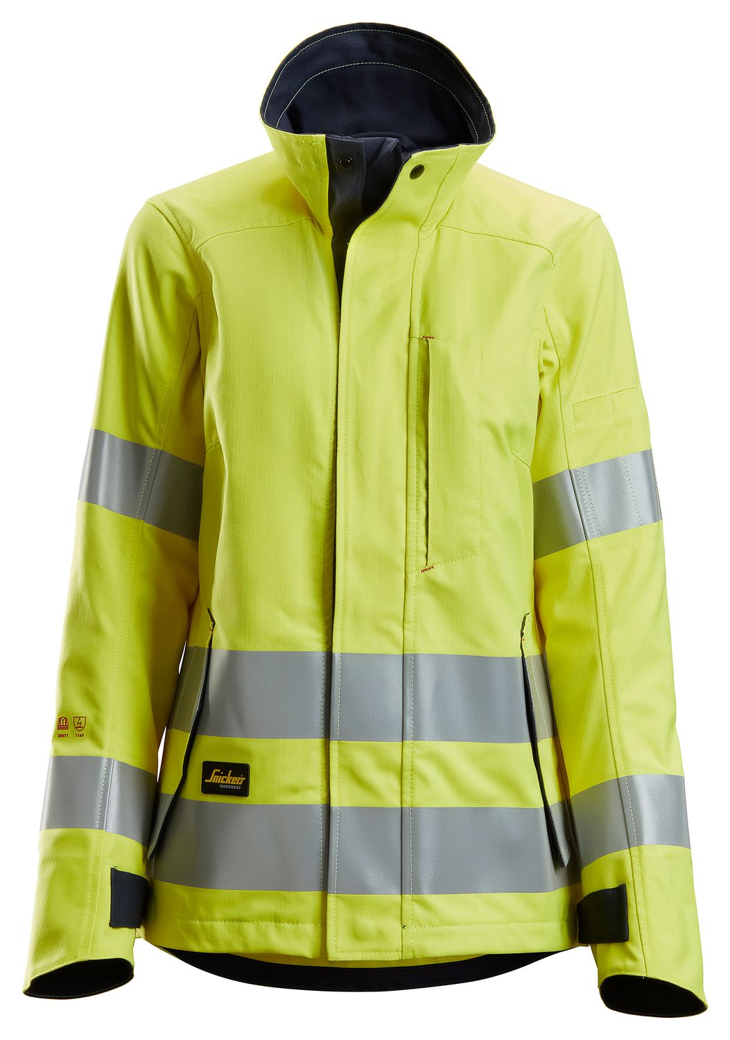 1567 ProtecWork, Flammehemmende Jakke for dame, Klasse 3, FARGE: 6695 - High Visibility Yellow\Navy, STØRRELSE: STR: XS