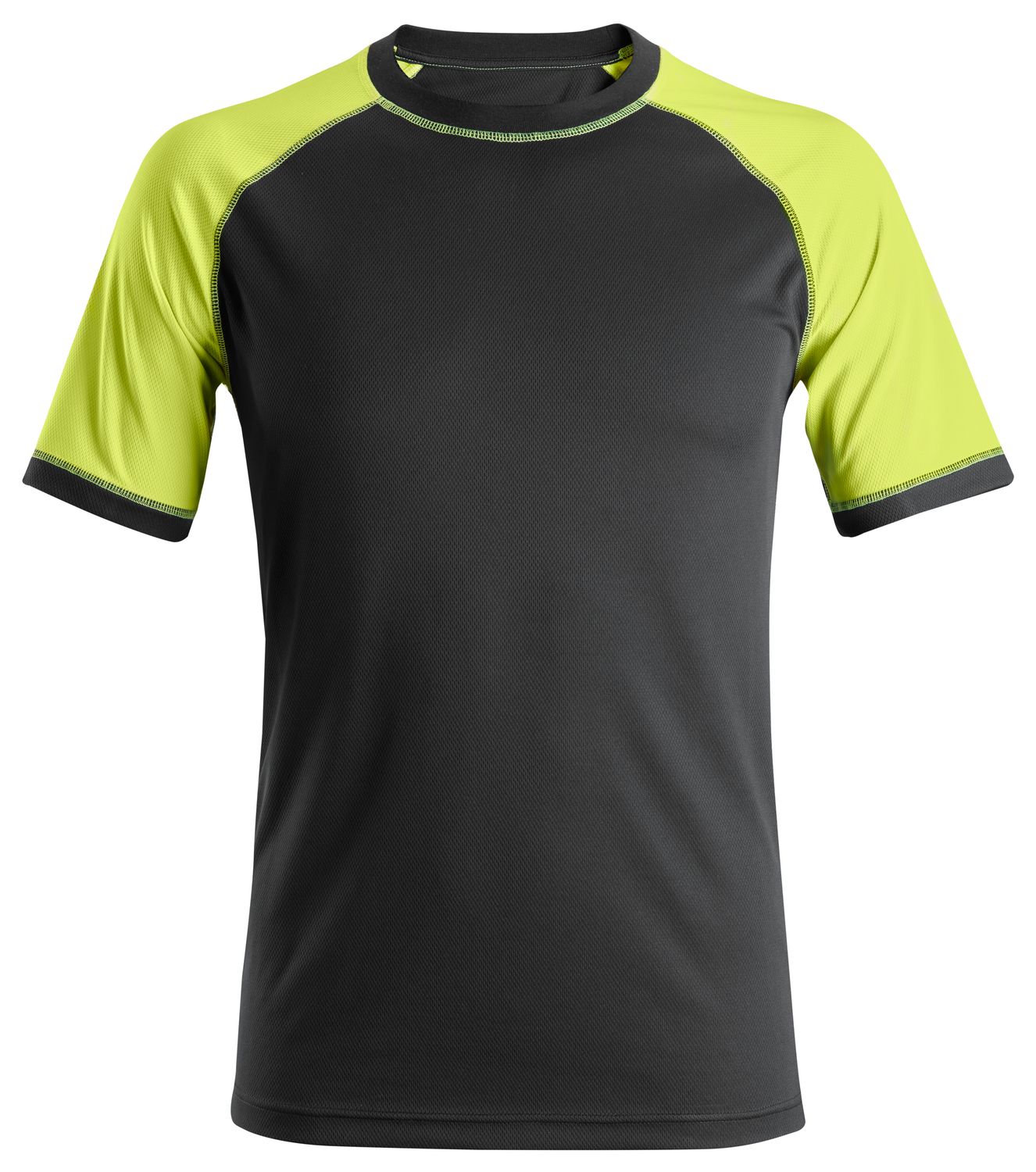 2505 Neon T-skjorte, FARGE: 0467 - Black\Neon Yellow, STØRRELSE: STR: S SORT/ NEON GUL