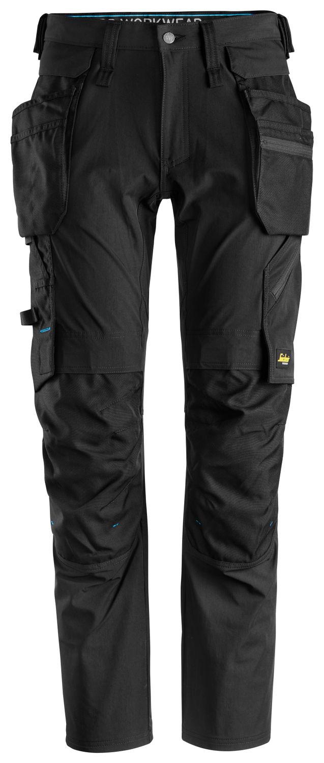 6208 LiteWork, Bukse+ med avtakbare hylsterlommer, FARGE: 0404 - Black, STØRRELSE: STR: 044