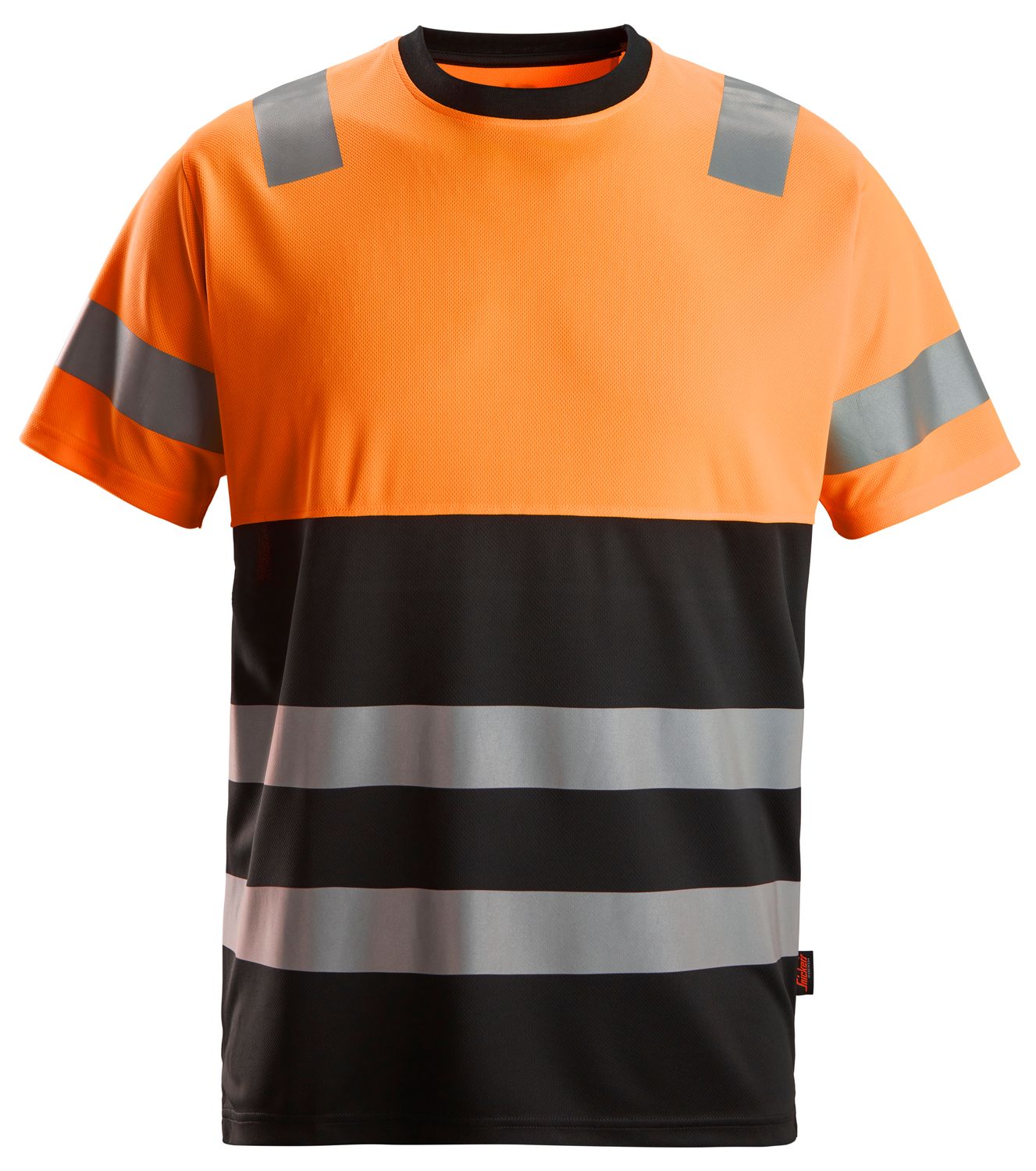 2535 High-Vis T-skjorte, Klasse 1, FARGE: 0455 -  Black\High Visibility Orange, STØRRELSE: STR: XS