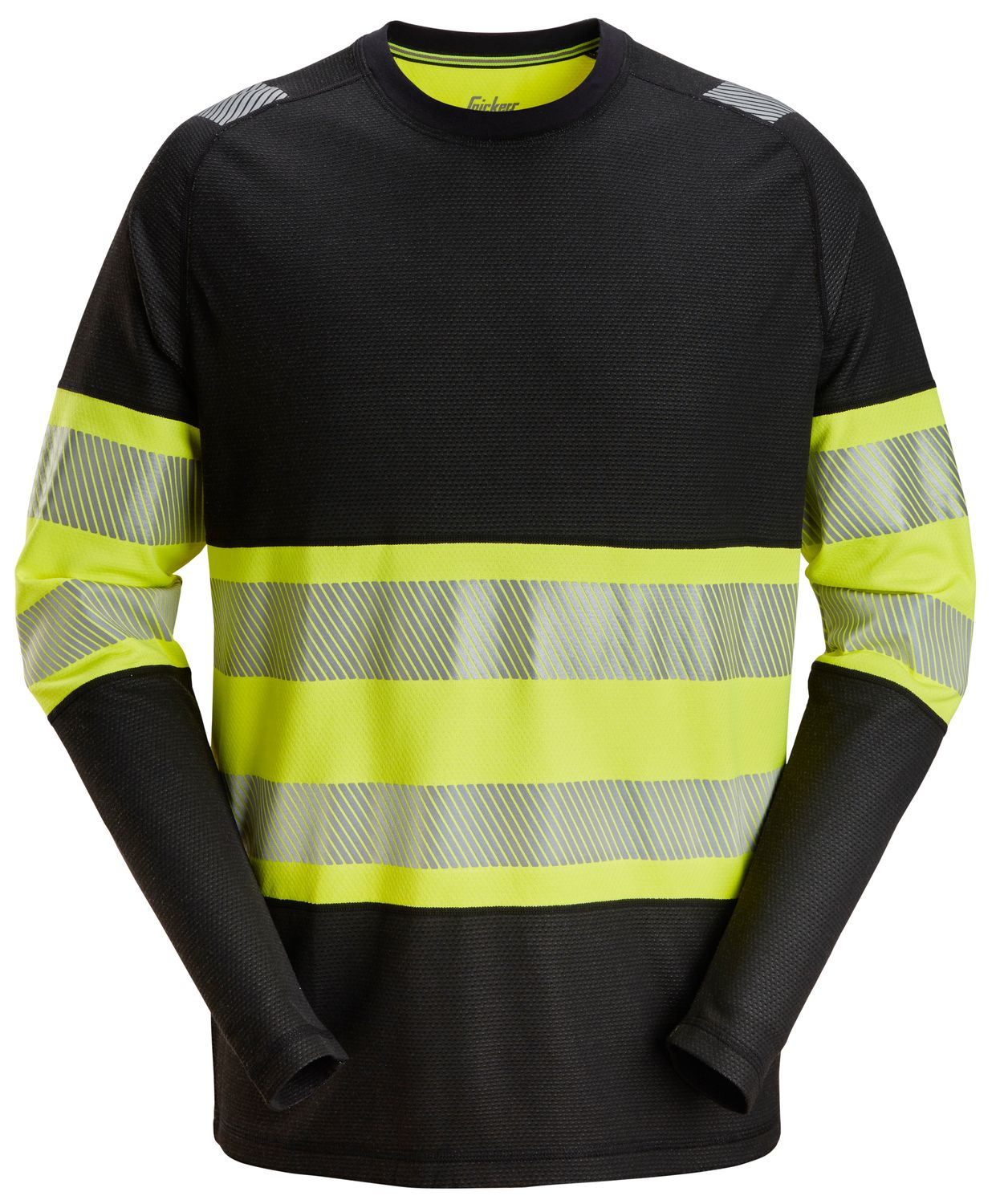 2430 High-Vis Trøye, Klasse 1, FARGE: 0466 - Black\High Visibility Yellow, STØRRELSE: STR: XS