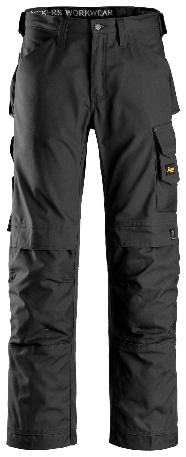 3314 Arbeidsbukse, Canvas+, FARGE: 0404 - Black, STØRRELSE: STR: 42